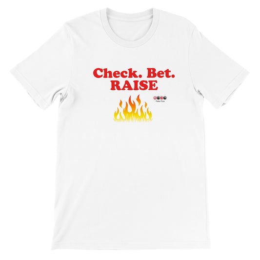 Premium Unisex Check Raise Bet Crewneck T-shirt