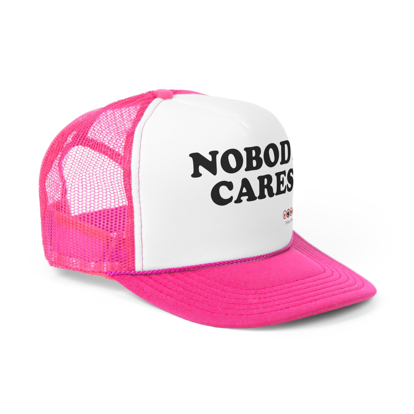 Nobody Cares Trucker Caps